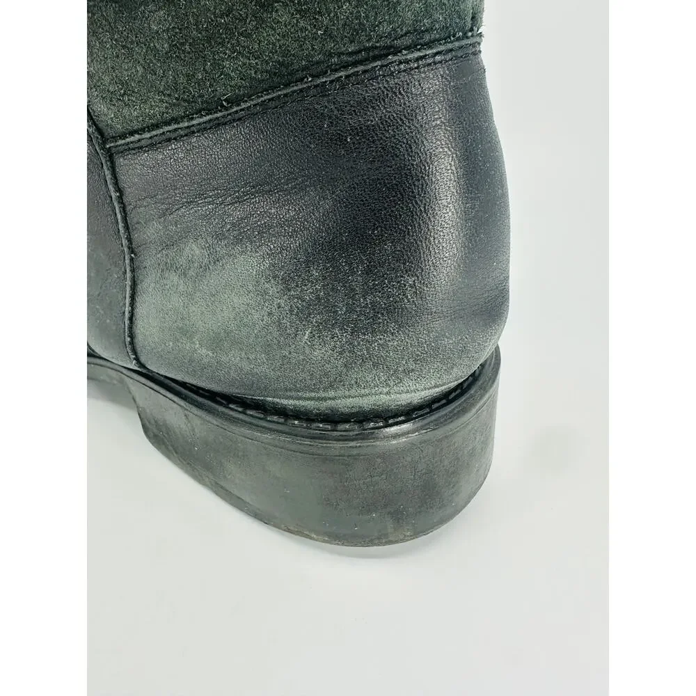 Santana Canada Women's Vermont Black Leather Shearling Lined Boots Size 8.5